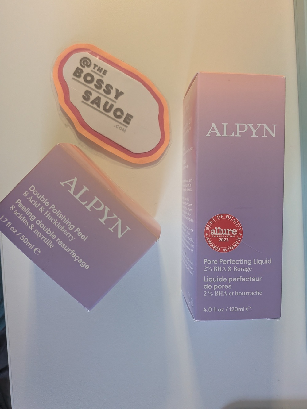 🌸 ALPYN Beauty Pore Perfecting Liquid + Double Polishing Peel Cream Duo NWT